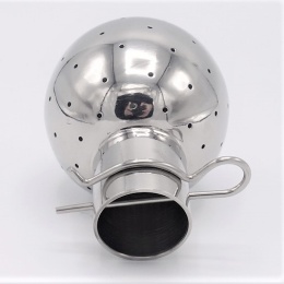 Boule de nettoyage fixe, à goupilles, inox 23/25,5 mm, diamètre boule 52 mm, trous 1,3 mm