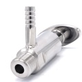 Vanne d'échantillonnage en inox, Clamp type | 1/2"