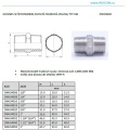 Mamelon double avec hexagone type 340 | 2 1/2"