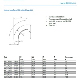 Coudes, à souder 90° | DN10 (12 x 1,5 mm)