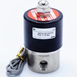 Électrovanne en acier inoxydable 2/2, G 1/8 " | DC24V, NC