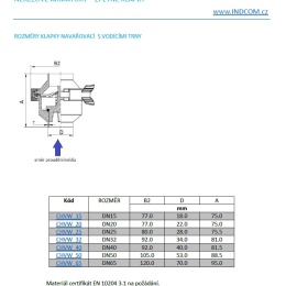Clapet anti-retour, en inox, á soudé S-S | DN25
