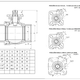Robinet à tournant sphérique, acier inox, en deux parties avec adaptateur pour propulsion