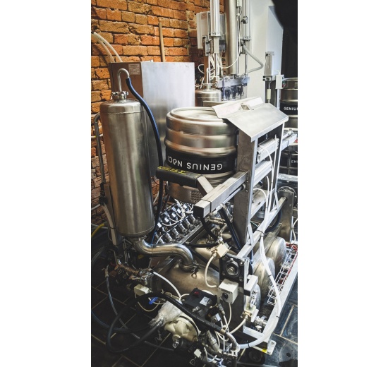 Machine de lavage et de remplissage KEG automatique