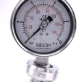 Manomètre avec séparateur à membrane - visserie alimentaire DIN 11851, cadran 100 mm, matrice DN25| 0-6 bar