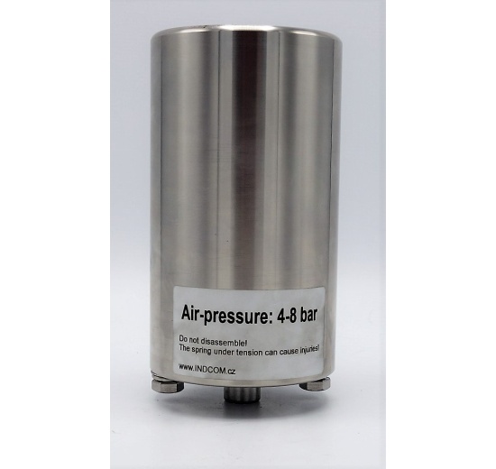 Actionneur pneumatique, en acier inoxydable (air-ressort)