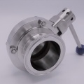 Vanne papillon, en inox, type CLAMP C-C | DN65