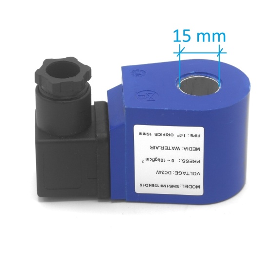 Cívka pro nerezový elektromagnetický ventil 2/2, G 1/2" DC24V, NC