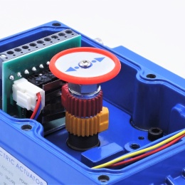 détail d'un servomoteur électrique monotour