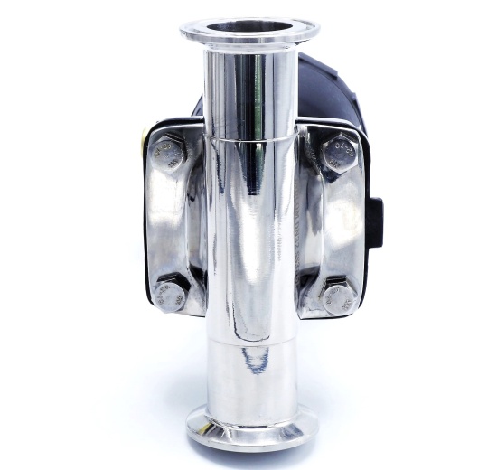 Vanne à membrane, commande: actionneur pneumatique, raccordement: CLAMP