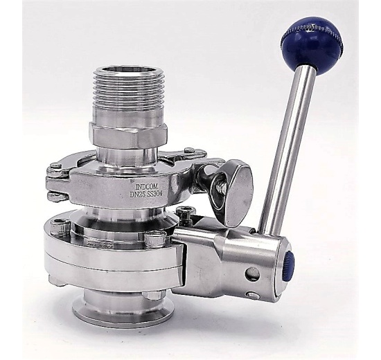 Valves directes en acier inoxydable, Clamp type C-C