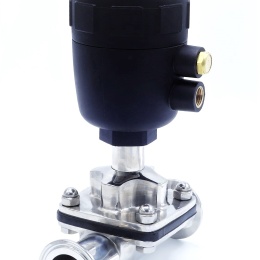 Pneumaticky ovládané membránové ventily, clamp typ C-C, typ NC