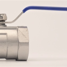 Robinet à tournant sphérique, acier inox avec débit réduit, monobloc, fileté| 1 1/4”