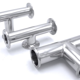 Tri CLAMP equal tees industrie des boissons Joint sanitaire en acier inoxydable 304