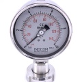 Manomètre avec séparateur à membrane, filetage alimentaire DIN 11851, cadran 100 mm, écrou DN25
