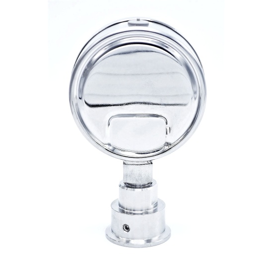 Manomètre inox avec membrane de séparation-CLAMP, cadran 100 mm | 0-10 bar