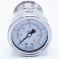 Manomètre 63 mm (raccordement arrière) avec membrane de séparation CLAMP DIN 32676 0-4 bar, (clamp-50,5mm)