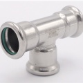 Pièce en T, pressage, F/F/F 22 mm, inox
