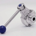 sanitaire CLAMP inox vanne papillon