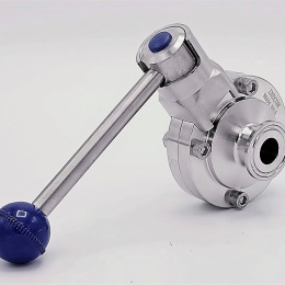 sanitaire CLAMP inox vanne papillon