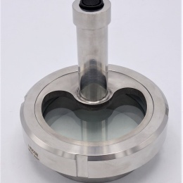 Průhledítko maticové s osvětlením LED, navařovací, DN100