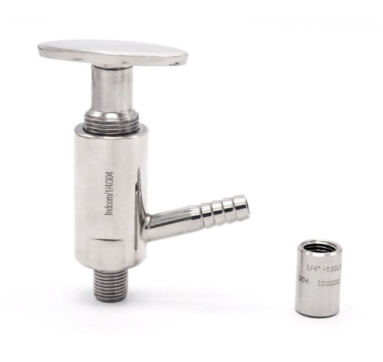 Vanne d'échantillonnage en inox, Clamp type | 1/4"