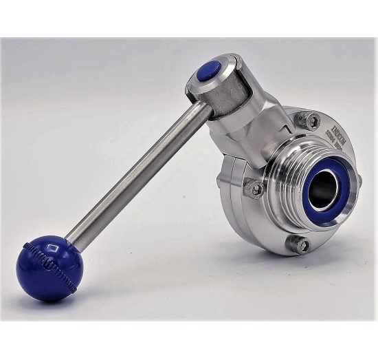 inox papillon vanne sanitaire G-G