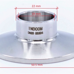 clamp hrdlo navařovací DN20 - rozměry