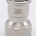 Adaptateur de pressage/filetage interne 35 mm_1 1/4", acier inoxydable