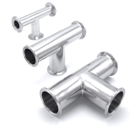 Tri CLAMP DIN 32676  equal tees Joint sanitaire en acier inoxydable 304