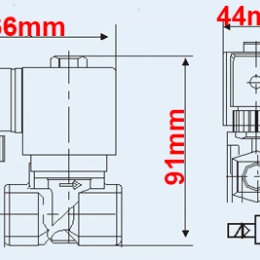 Vannes électromagnétiques 2/2, G 1/2", AC24V, NC