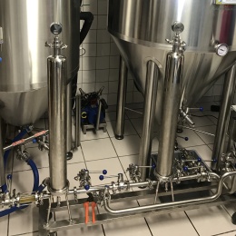 Mikrosvíčkový filtr pro filtraci piva_mobilní sestava