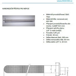 fiche technique de l'élément de carbonisation
