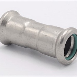 Accouplement, raccord à sertir, F 15 mm, inox