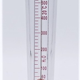 Plováčkový průtokoměr /rotametr/  0.06~0.6 m3/hod