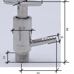 Vanne d'échantillonnage en inox, Clamp type | 1/2"