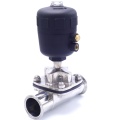 Vannes à membrane à commande pneumatique, clamp type C-C