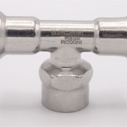 Pièce en T, pressée, F/F(filetage intérieur)/F 15_1/2"_15