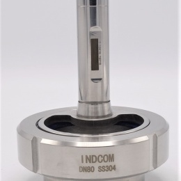 Indicateur de circulation en inox, raccordement à souder, avec éclairage, (pour cuves)