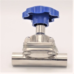 Vanne à membrane, type de soudage S-S, Silicone
