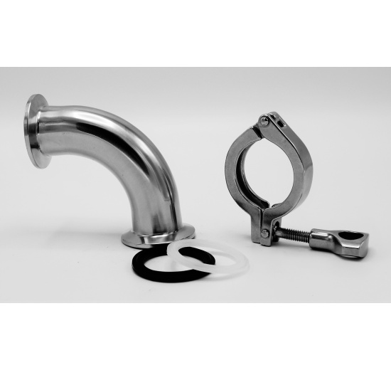 sanitaire coude 90° tri clamp inox