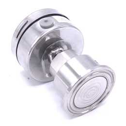Manomètre 63 mm (raccordement arrière) avec membrane de séparation CLAMP DIN 32676 | 0-10 bar, (clamp-50,5mm)