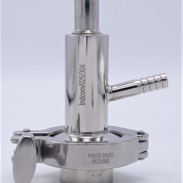 Vanne d'échantillonnage en acier inoxydable, connexion CLAMP