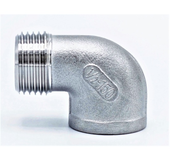 Coudé fileté inox mâle/femelle type 304_ 90° | 1/2"