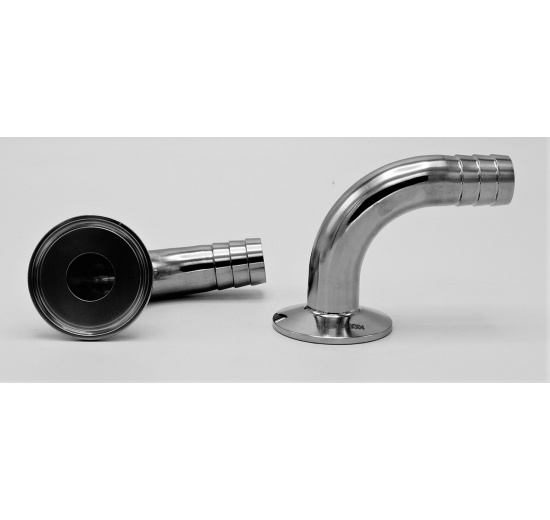 à tuyau adaptateur, virole coude à 90°