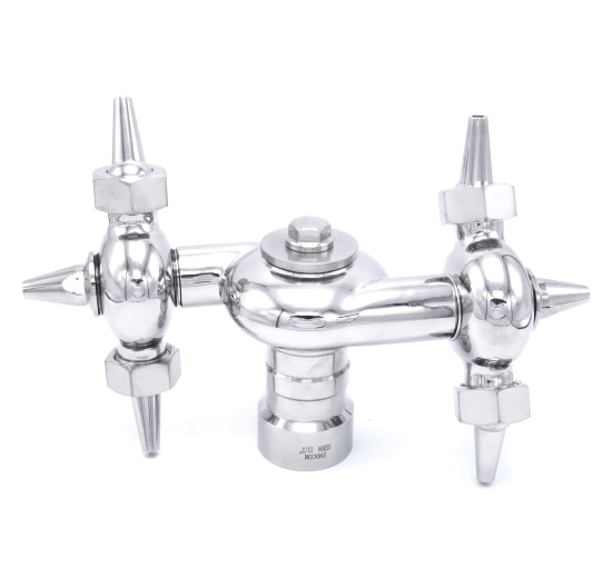 Boule de nettoyage rotative à jet, filetée