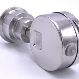 Manomètre avec séparateur à membrane - en acier inoxydable CLAMP, cadran 63 mm | 0-4 bar, (clamp-50,5mm)