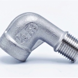 Coudé fileté mâle/femelle type 304_ 90° 1/8" inox