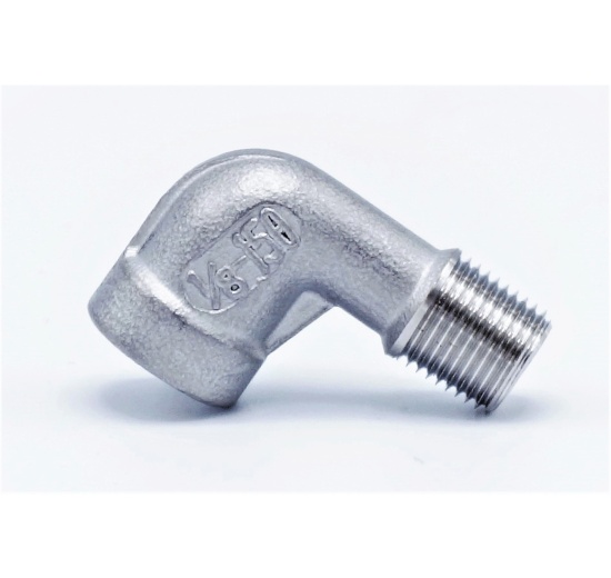 Coudé fileté mâle/femelle type 304_ 90° 1/8" inox