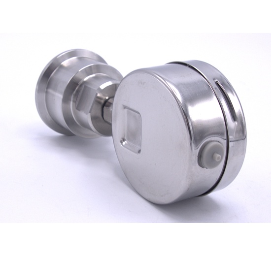 *** NOT TRANSLATED *** Celonerezový tlakoměr s oddělovací membránou CLAMP DIN 32676, 63 mm,0-8 bar, clamp límeček-50,5mm